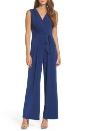 Vince Camuto Faux Wrap Jersey Jumpsuit  Regular  amp  Petite at Nordstrom